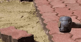 Укладка плитки на песок в Губахе в октябре