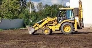 Выравнивание рельефа в Губахе в октябре